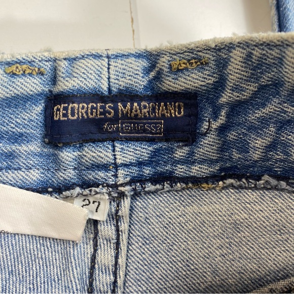George Marciano For Guess Vintage 80’/90’s Retro Ultra Hi/Rise Zip Ankle Jeans - Picture 10 of 16